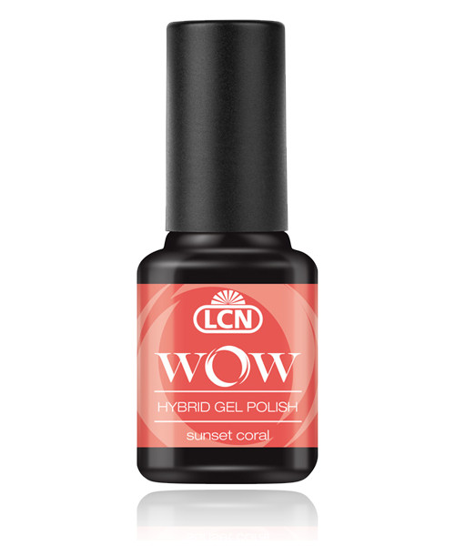 LCN WOW Hybrid Gel Nagellack "sunset coral", 45077-16