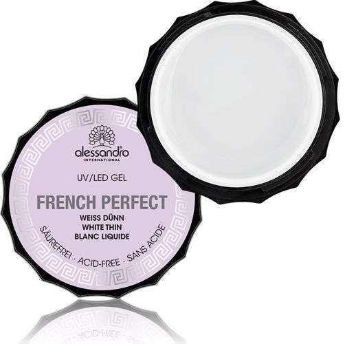 alessandro French Gel French Perfect Weiß Dünn