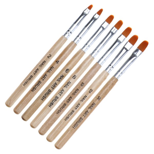 Modellagepinsel Gelpinsel, Set mit 7 Pinseln