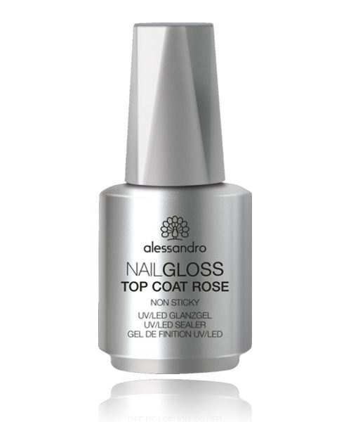 alessandro Nail Gloss Top Coat Rose, 23-988