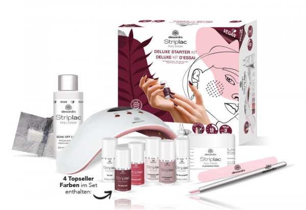 alessandro StripLac Peel or Soak Deluxe Starter Kit, 48-524 *VEGAN*