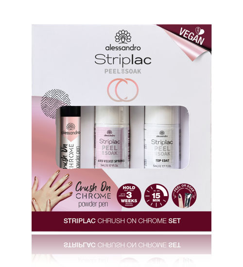 alessandro Striplac Peel or Soak Crush on Chrome Set